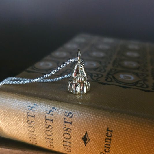 Pumpkin Embrace Ghost Pendant