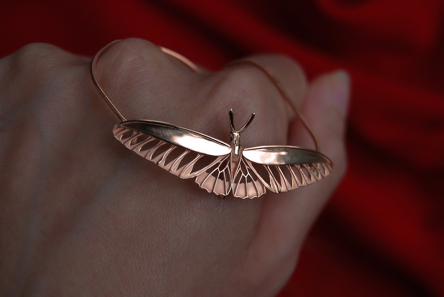Rajah Brooke’s Birdwing Butterfly pendant