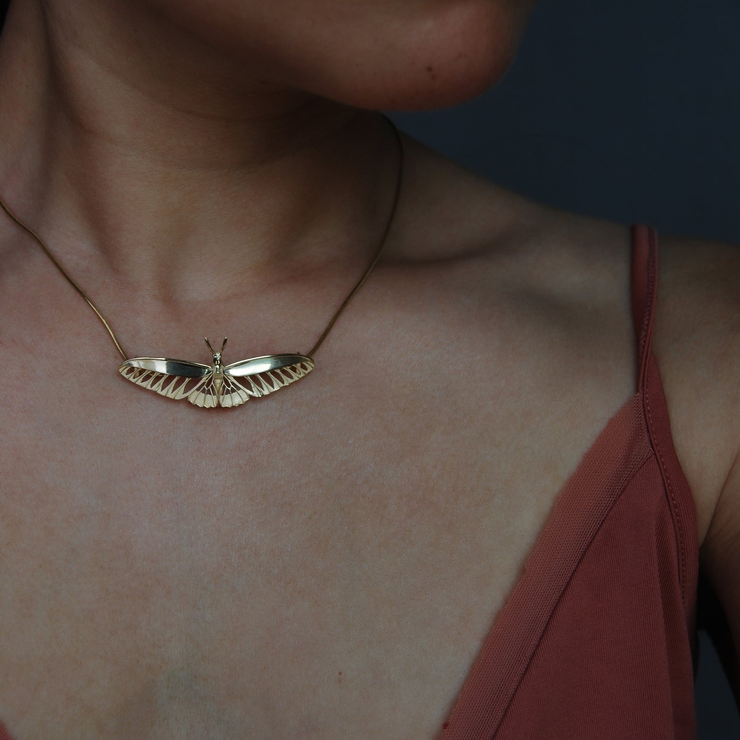 Rajah Brooke’s Birdwing Butterfly pendant