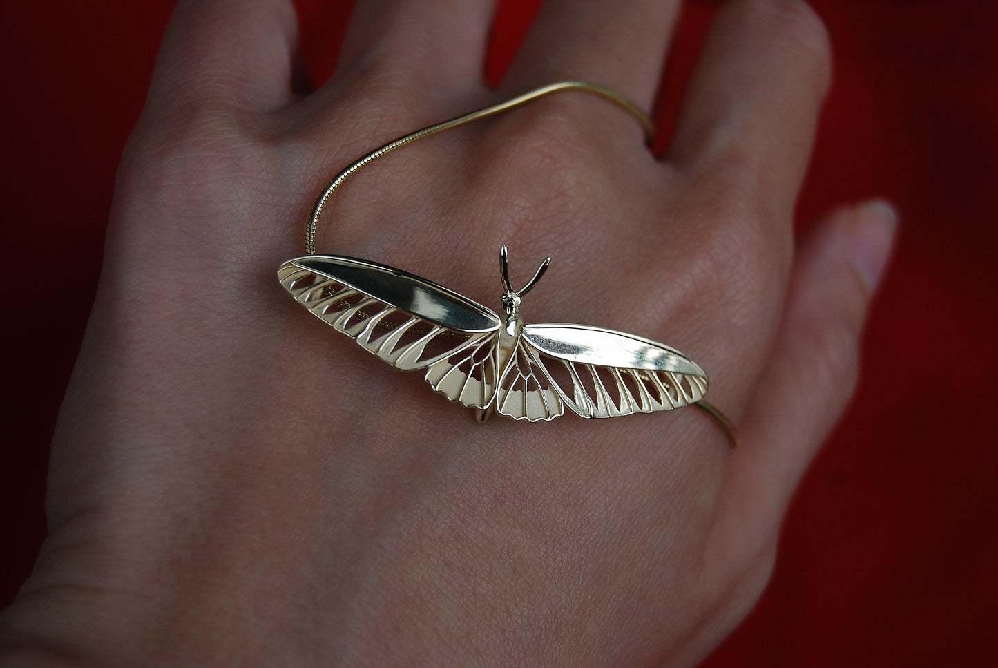 Rajah Brooke’s Birdwing Butterfly pendant