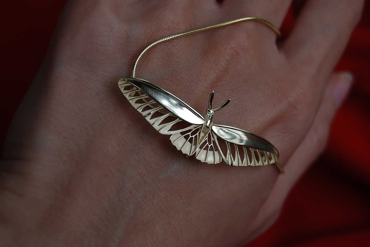 Rajah Brooke’s Birdwing Butterfly pendant