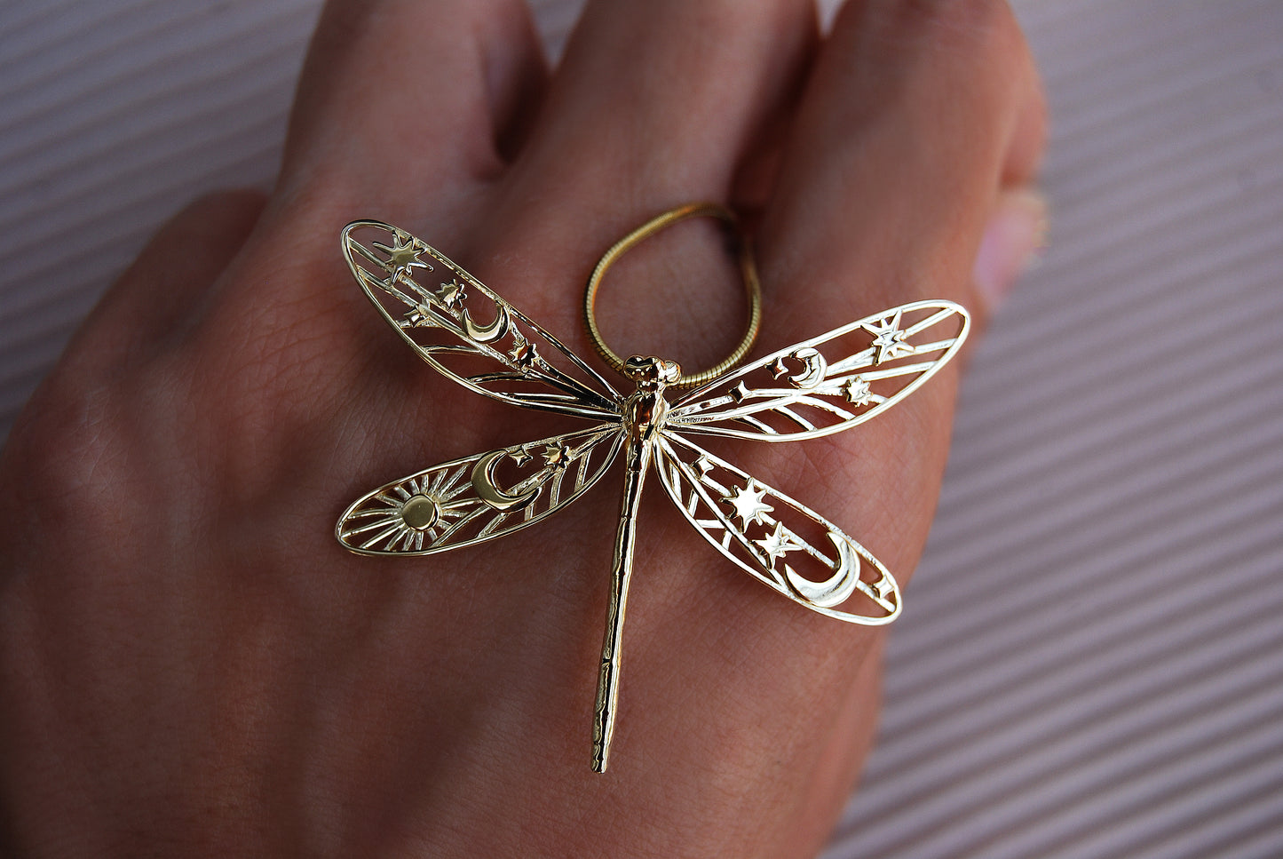 Celestial Damselfly Pendant