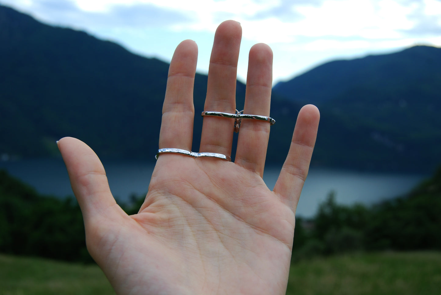 Two Finger Butterfly ring