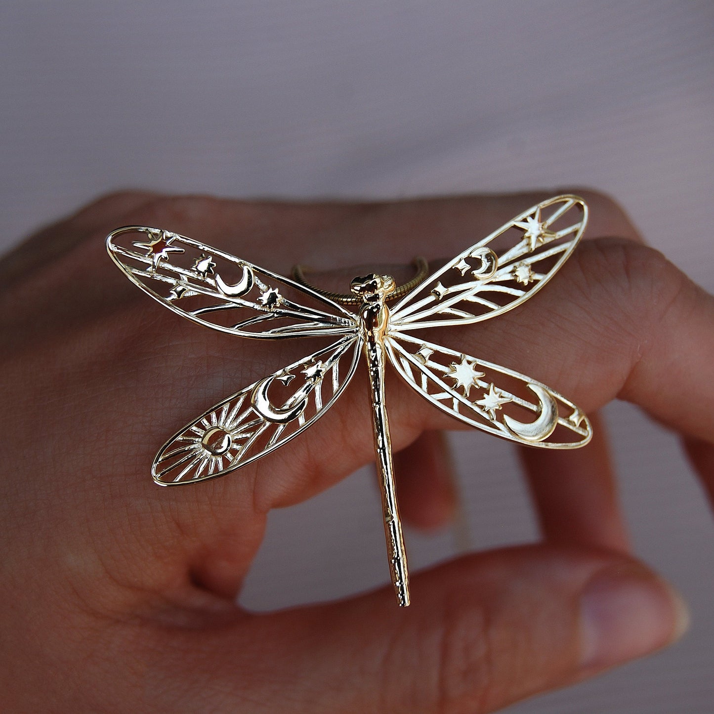Celestial Damselfly Pendant