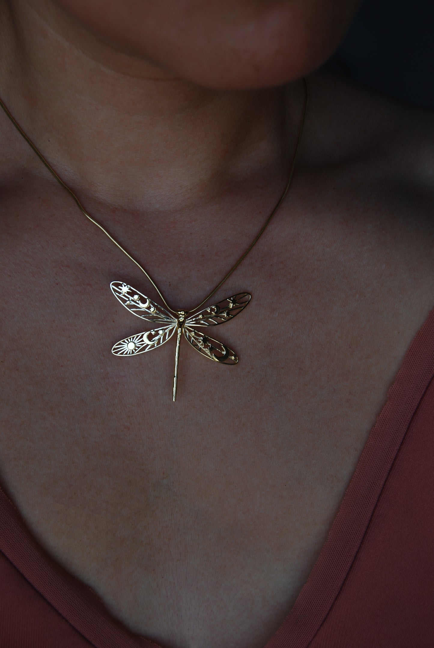 Celestial Damselfly Pendant