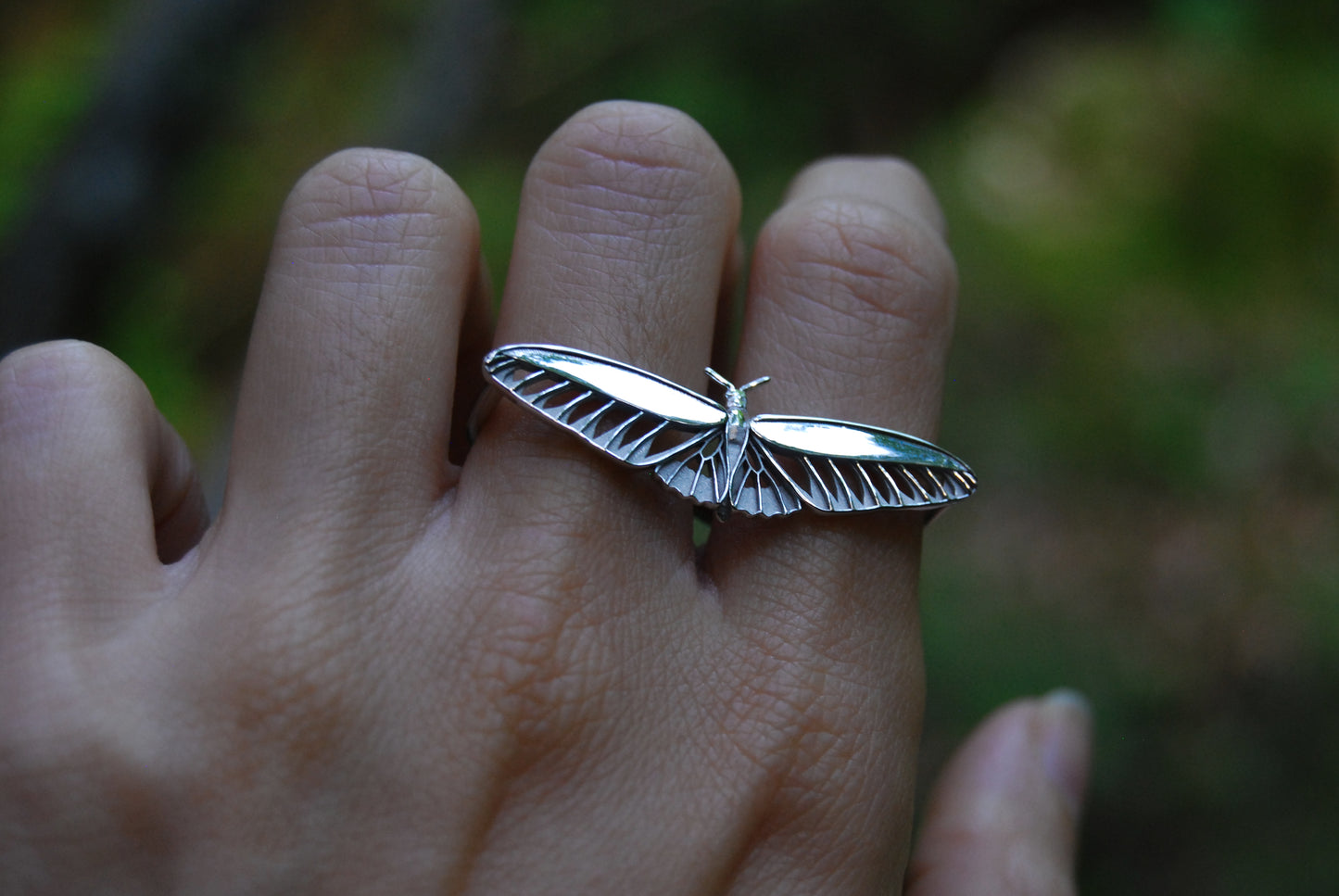 Two Finger Butterfly ring
