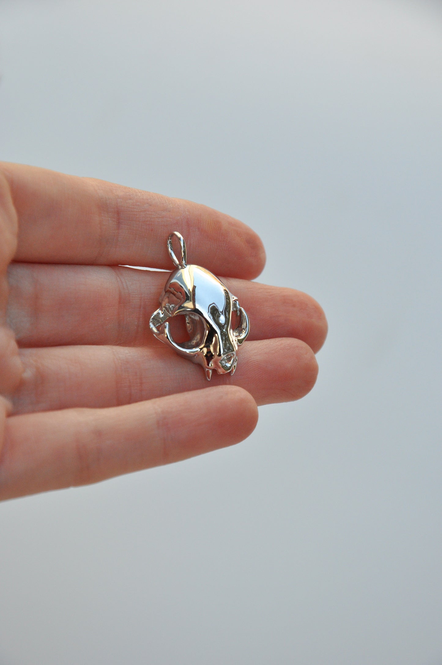 Feline Skull Pendant