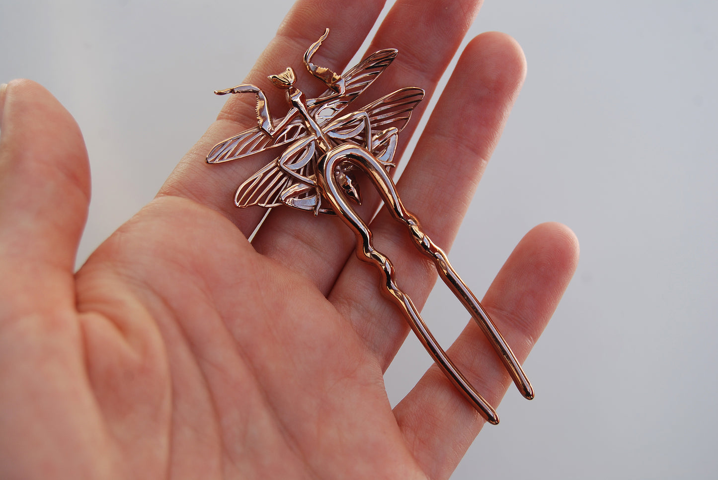 Orchid Mantis Hair Pin