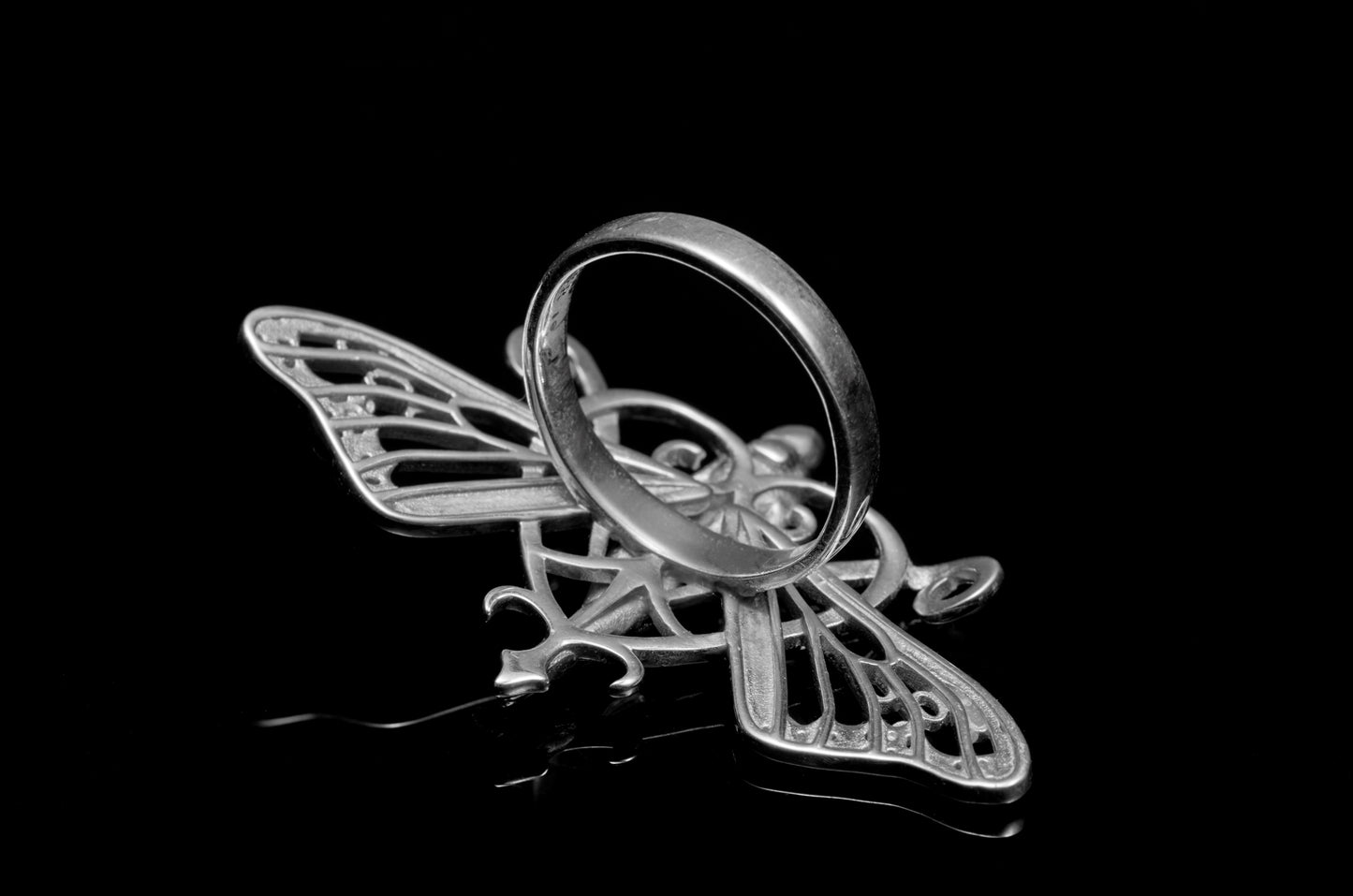 Monarch Butterfly Nymph Ring