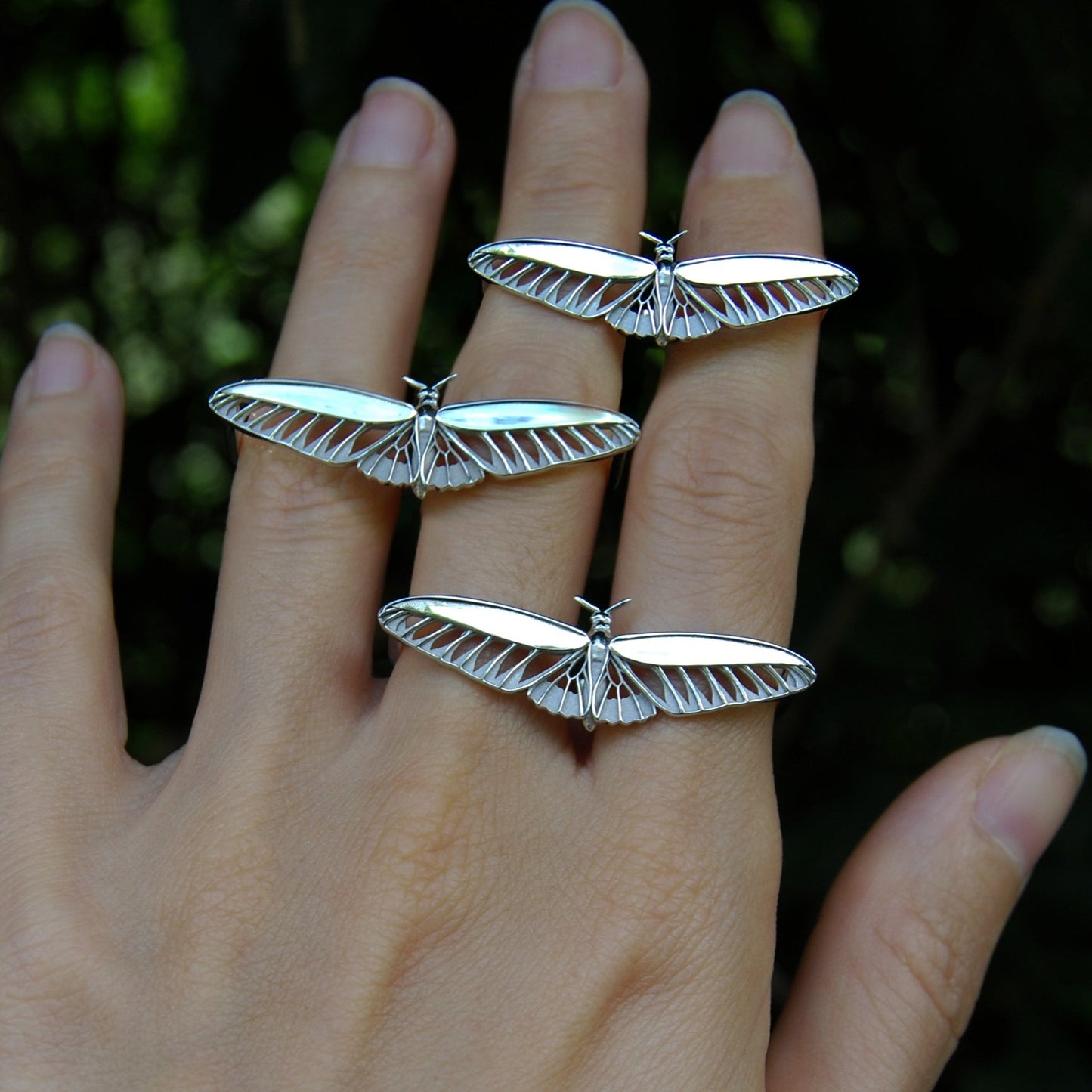 Two Finger Butterfly ring
