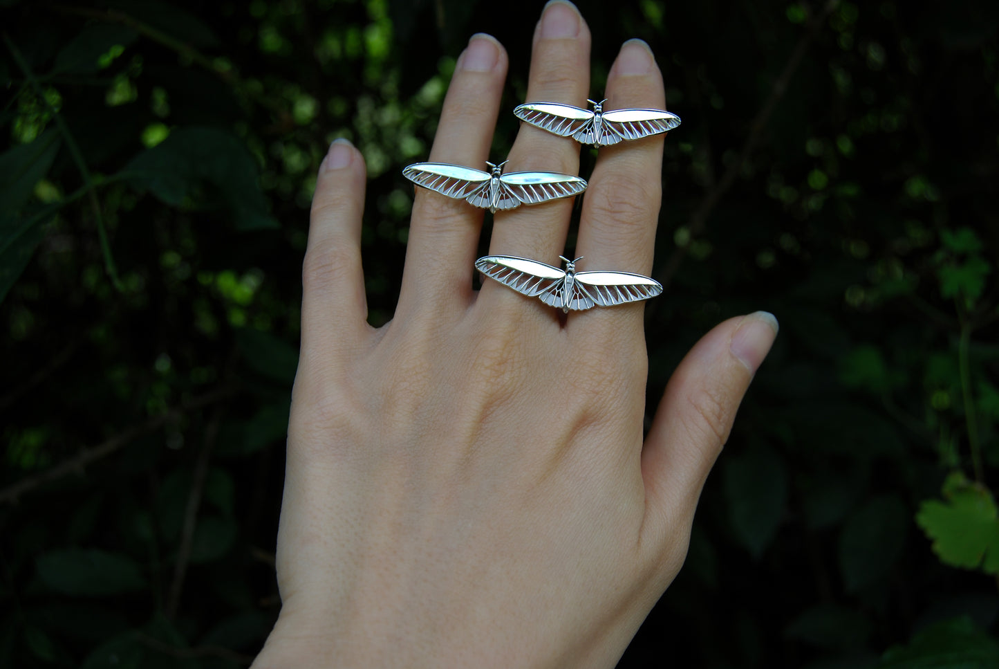 Two Finger Butterfly ring