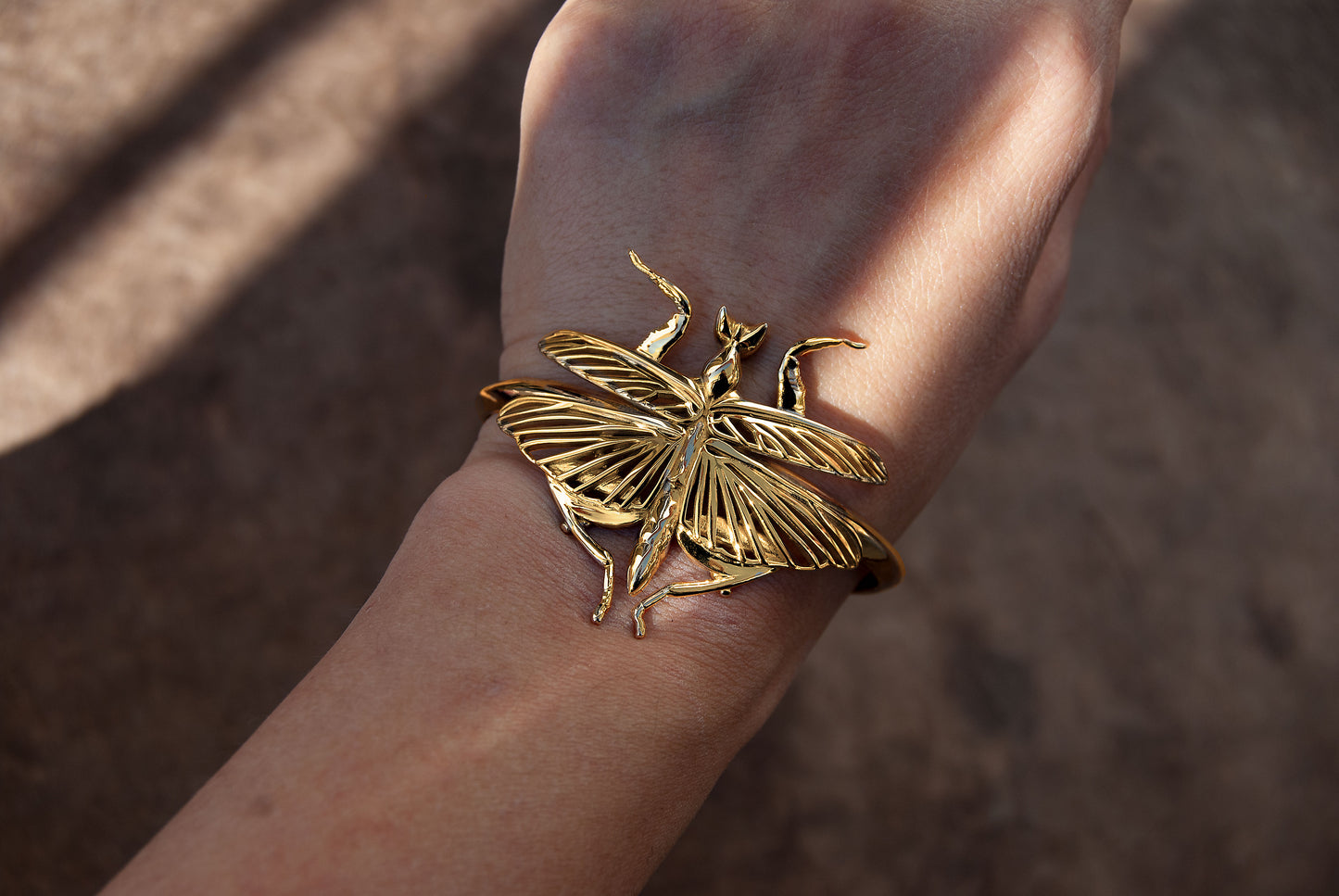 Orchid Praying Mantis Bracelet