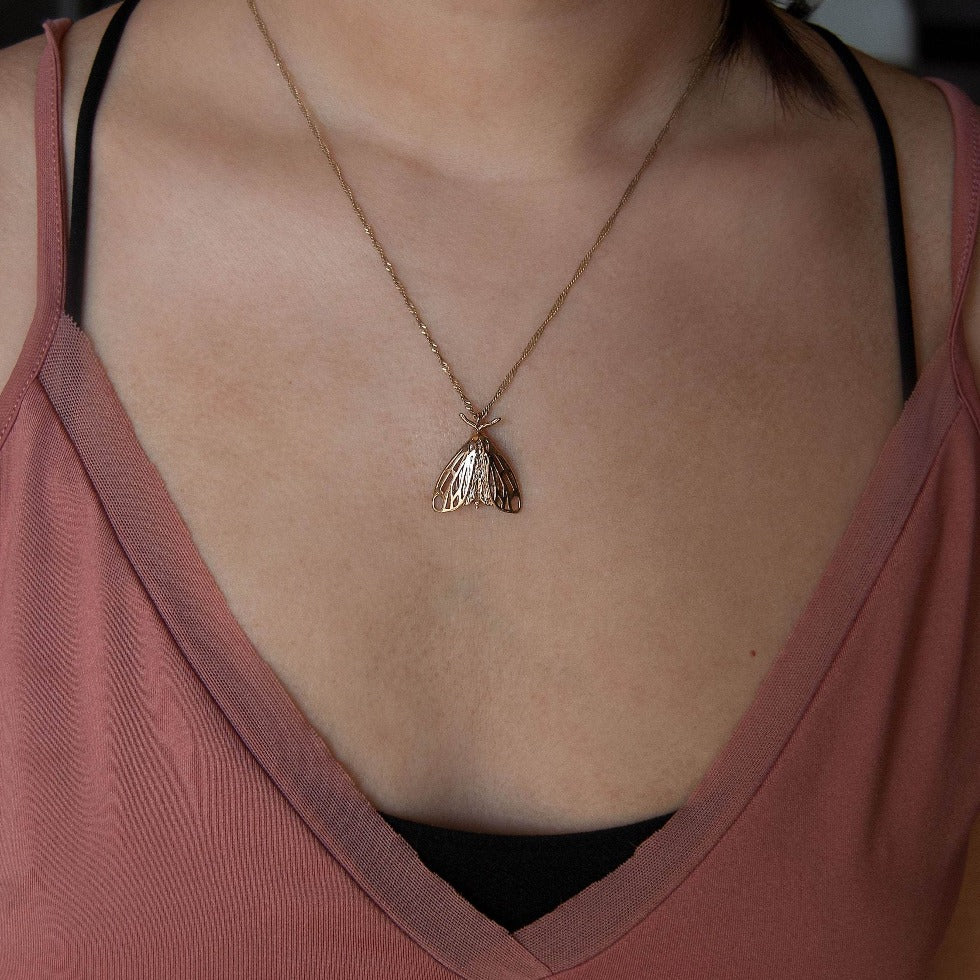 Tiger moth pendant