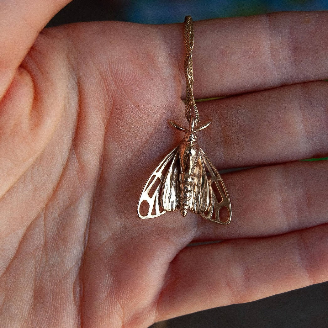 Tiger moth pendant