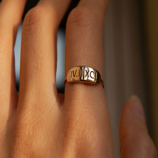 Personalized Handwriting ring