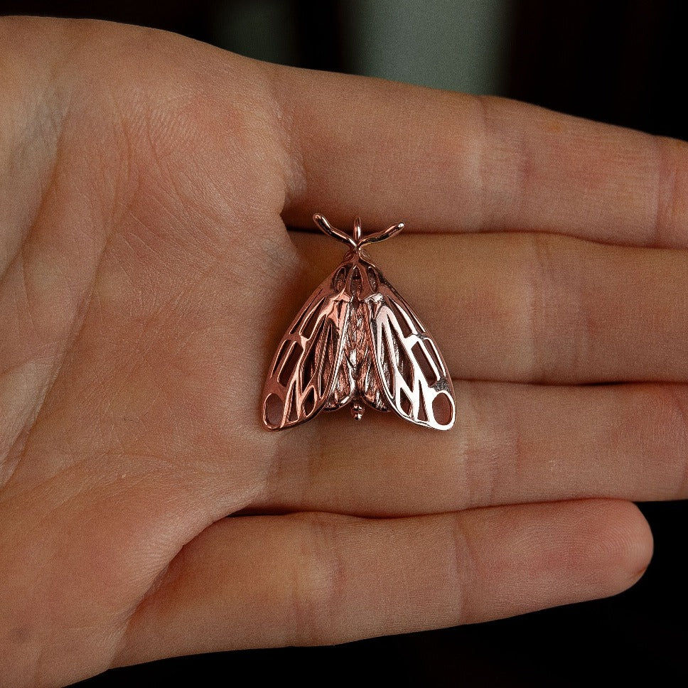 Tiger moth pendant
