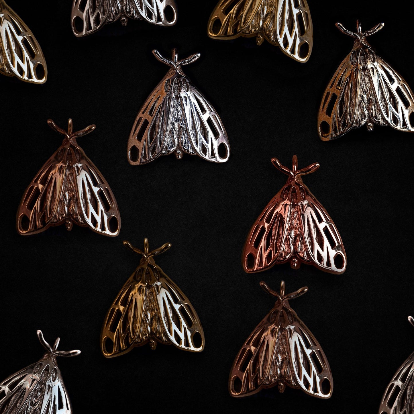 Tiger moth pendant