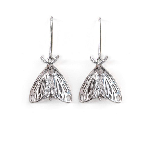 Tiger moth earrings