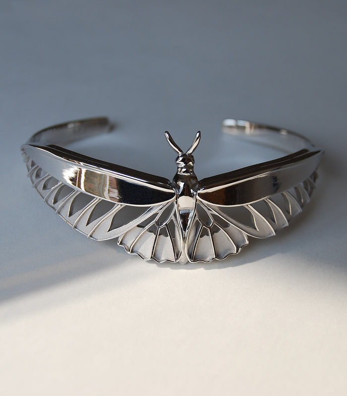 Modern butterfly bracelet from the Entomology Collection – nature-inspired jewelry by Anna Reikher