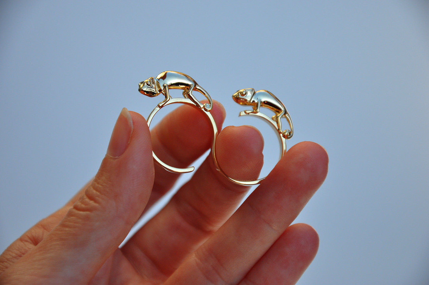 Two Finger Chameleon Ring