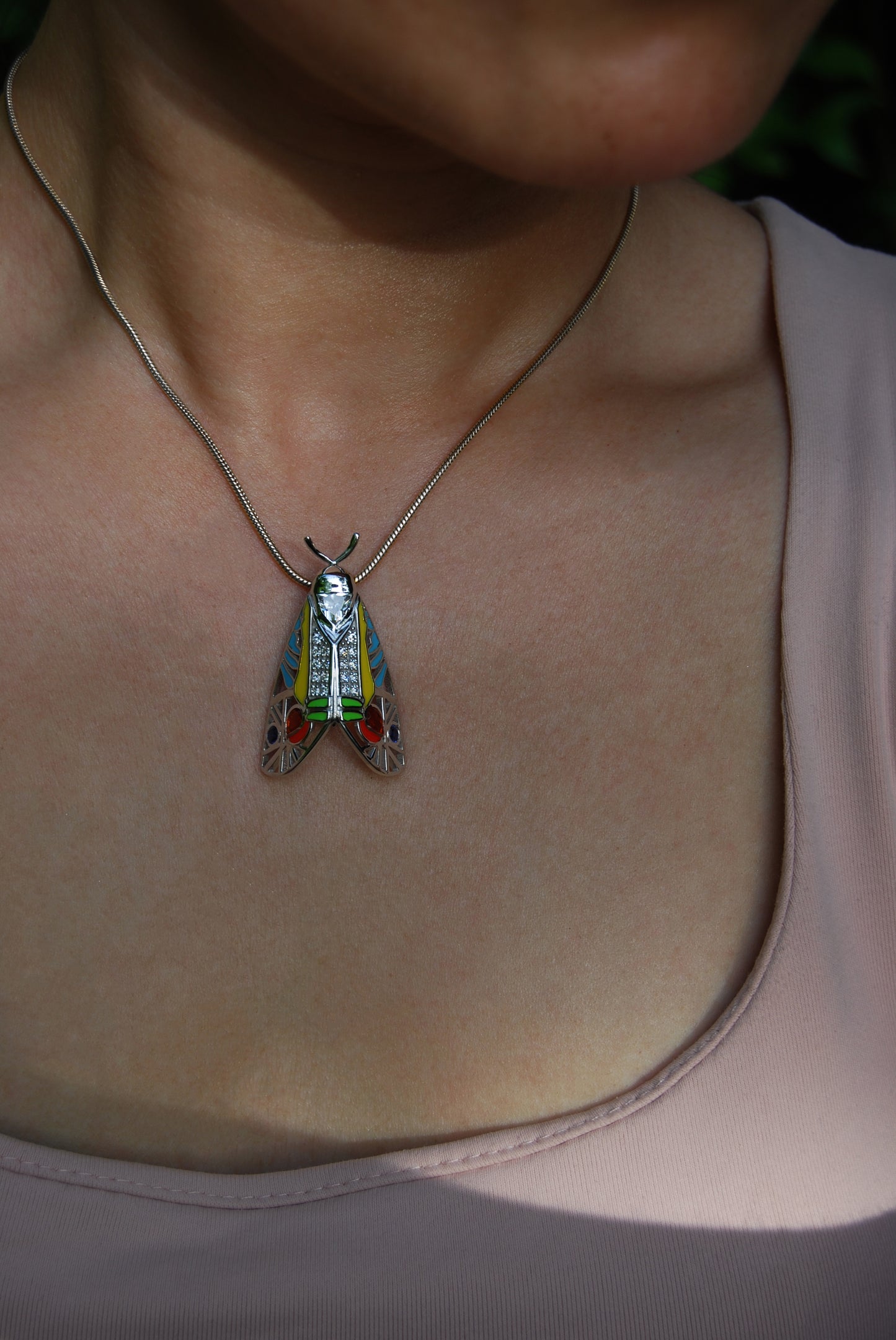 Picasso Moth Pendant