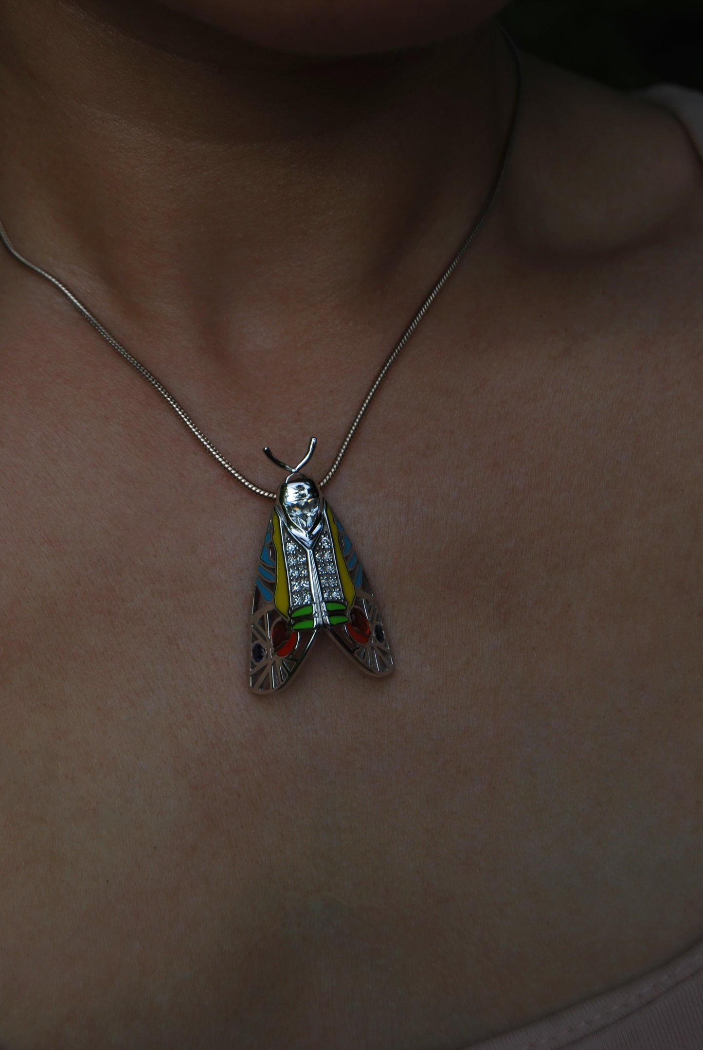 Picasso Moth Pendant