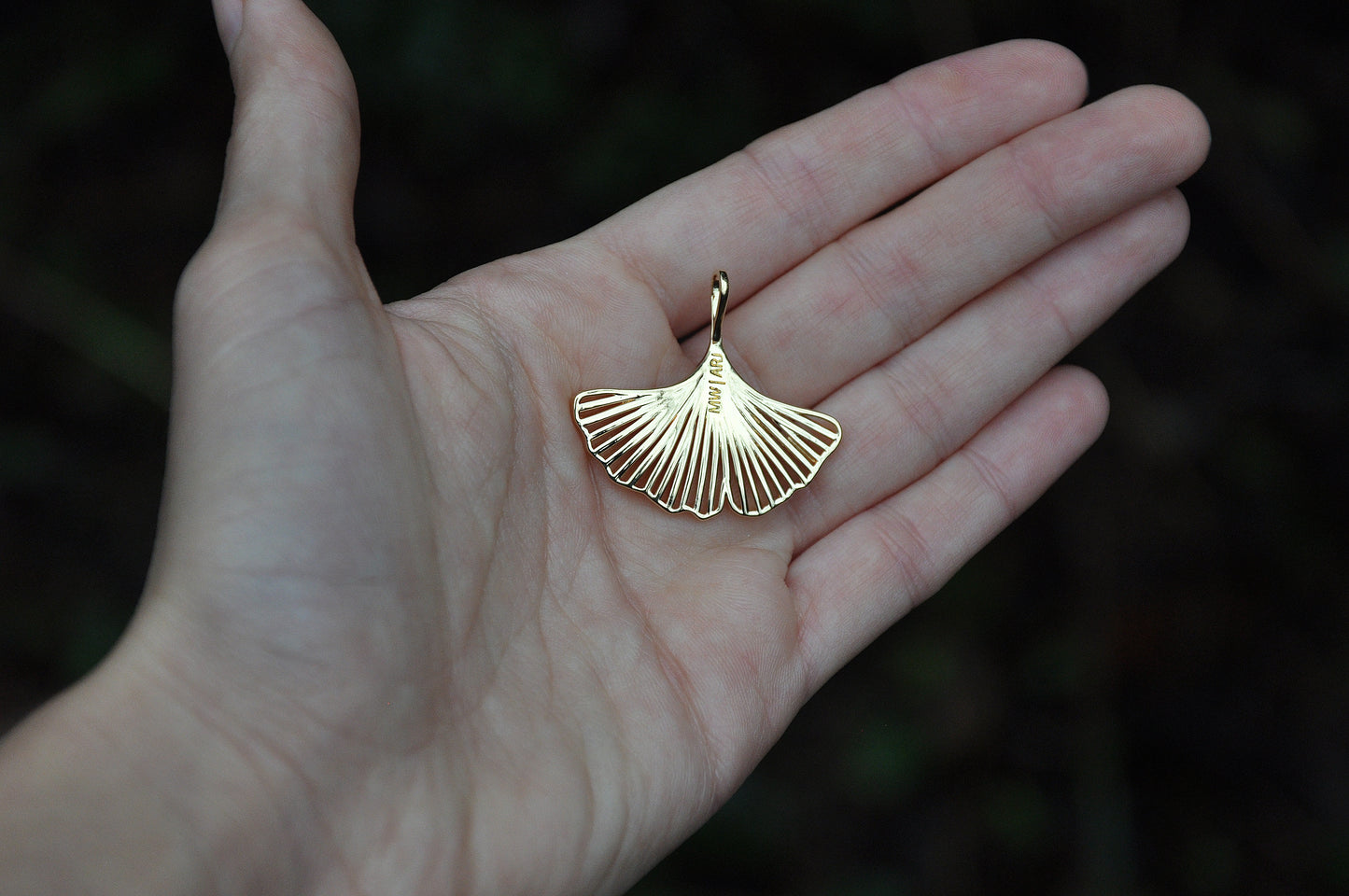 Ginkgo Leaf Pendant