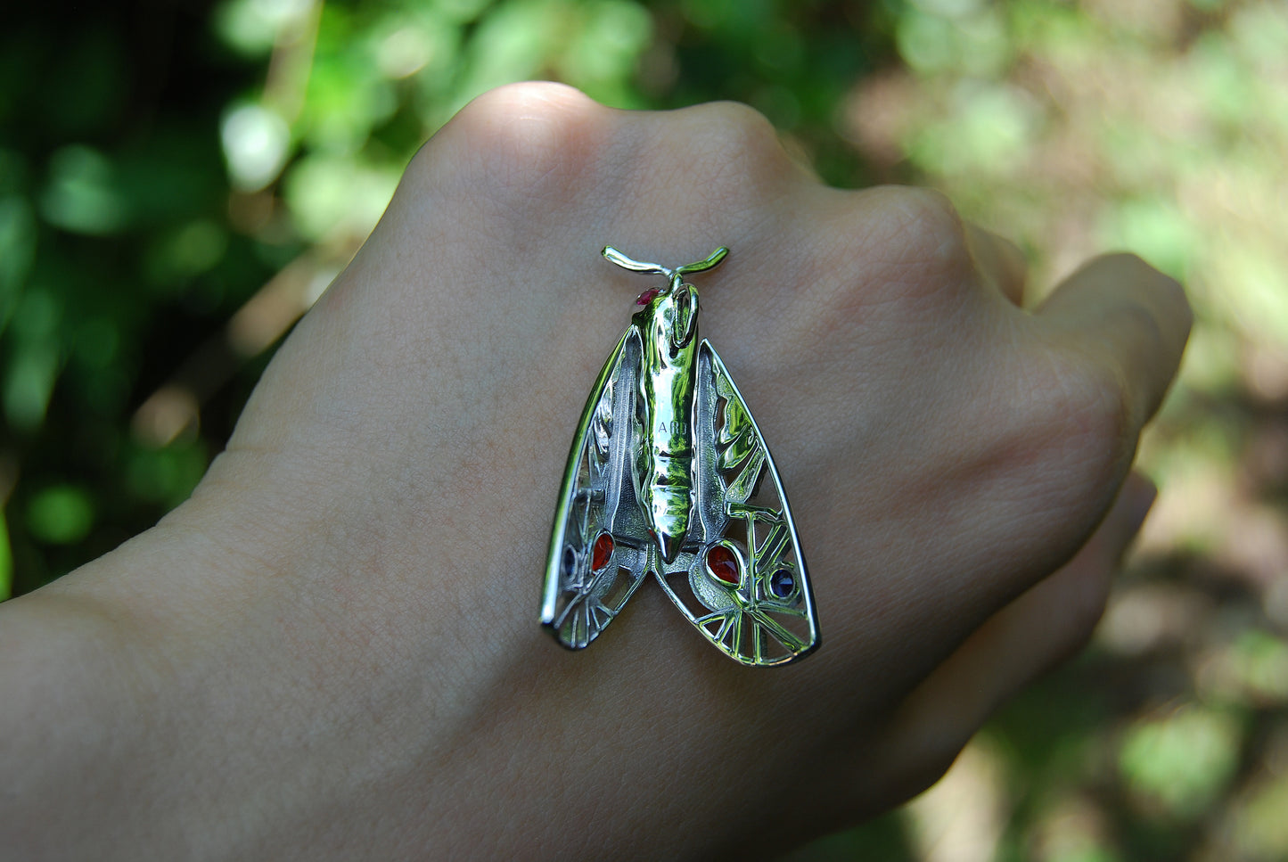 Picasso Moth Pendant