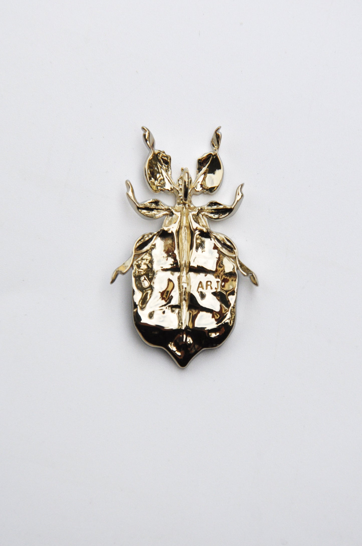 Phylliidae Leaf Insect Pendant – 14k Gold Plated or Sterling Silver Walking Leaf Jewelry