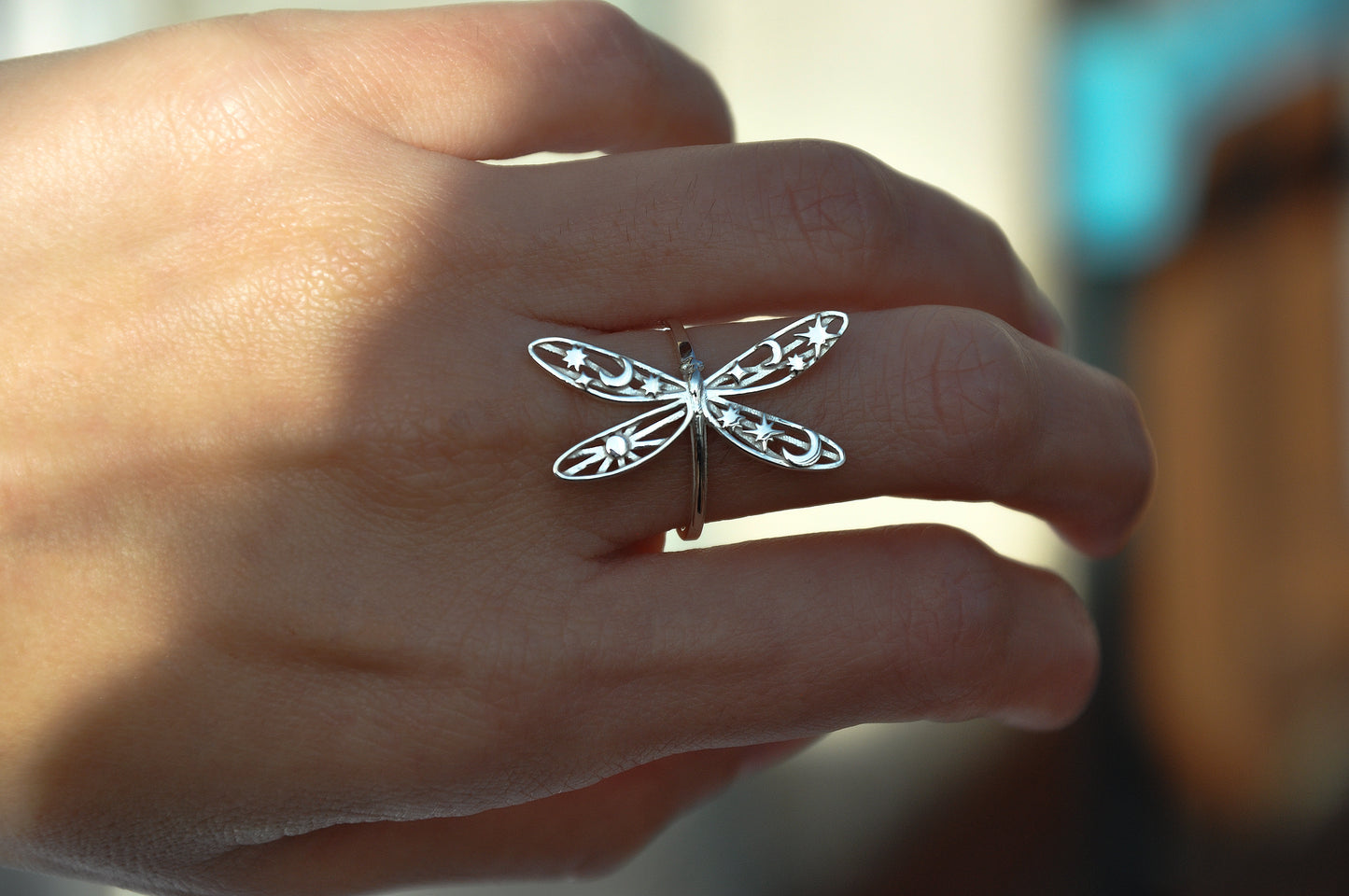 Celestial Damselfly Ring