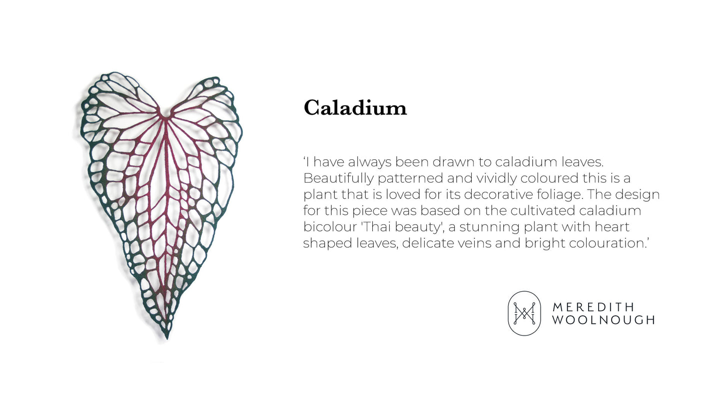 Caladium pendant