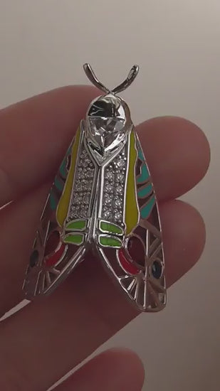 Picasso Moth Pendant 3