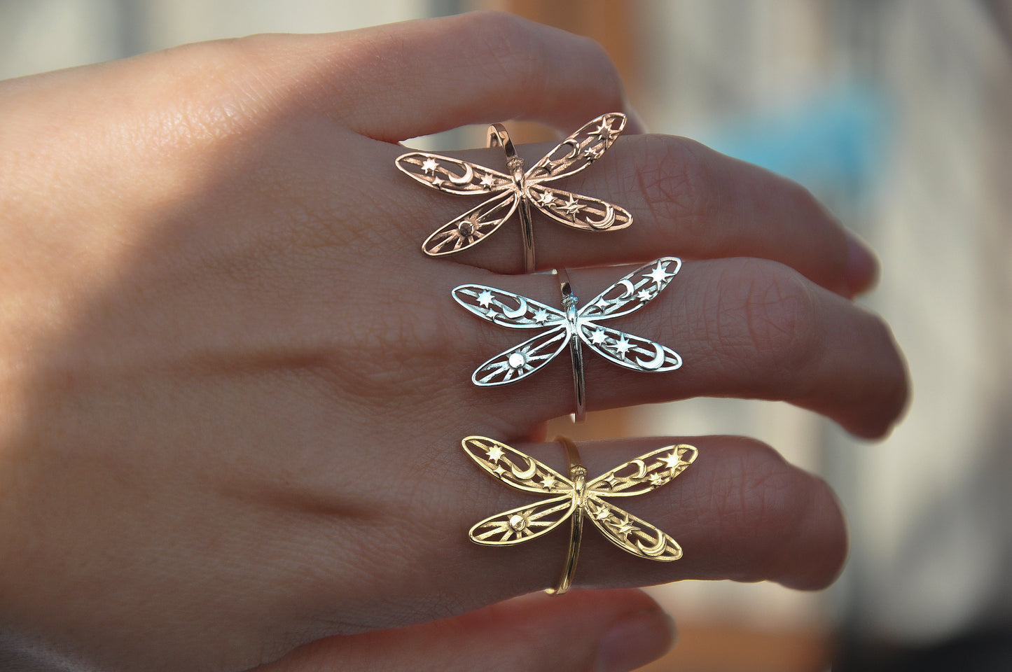 Celestial Damselfly Ring