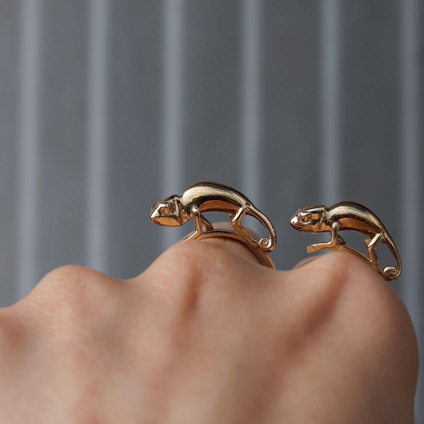 Two Finger Chameleon Ring