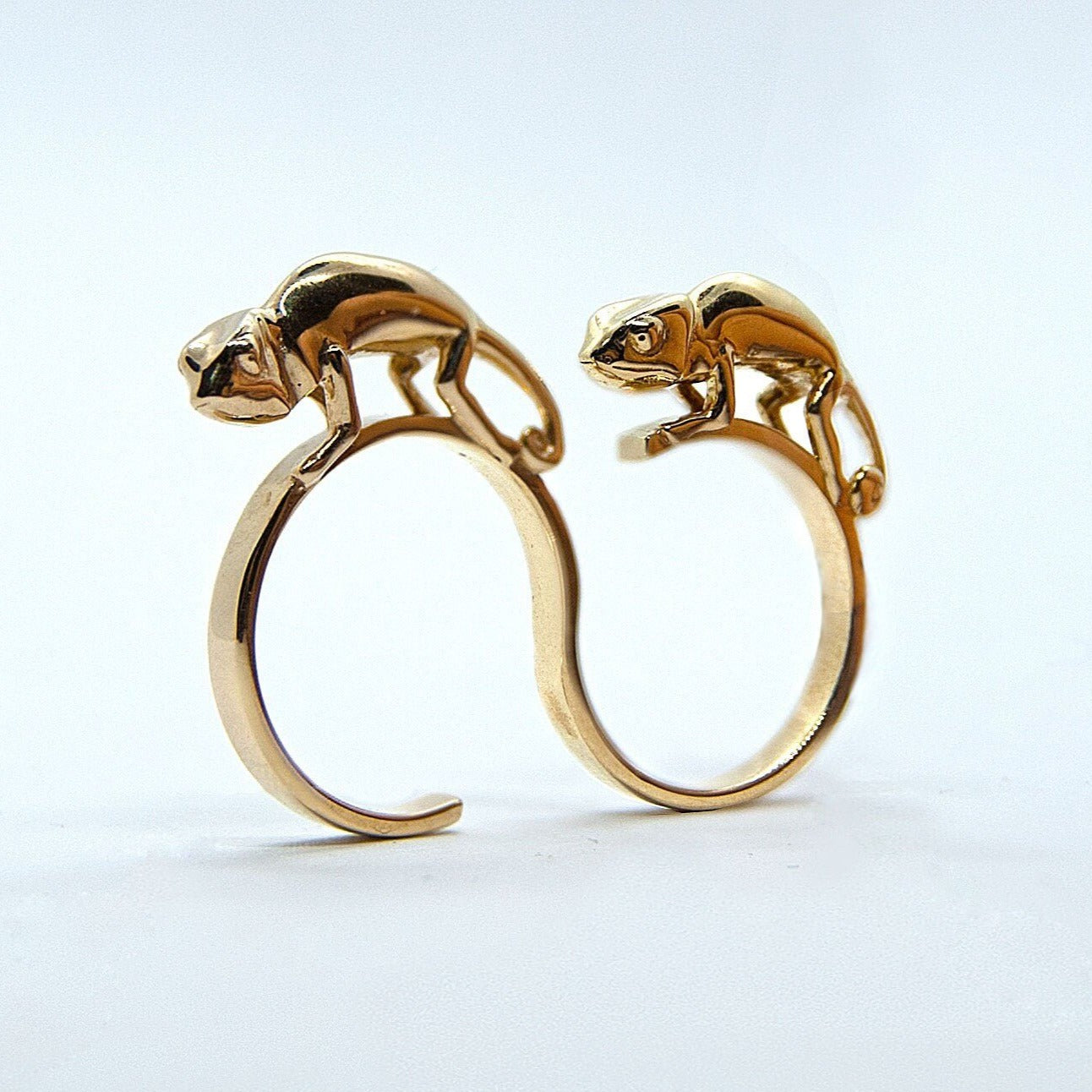 Two Finger Chameleon Ring